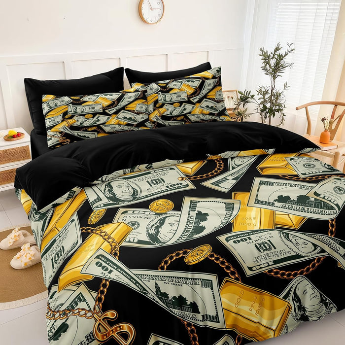 Black Gold Comforter Set 8 Pcs Red Marble Bedding Queen Size Bed in A Bag Stone Texture Abstract Room Decor