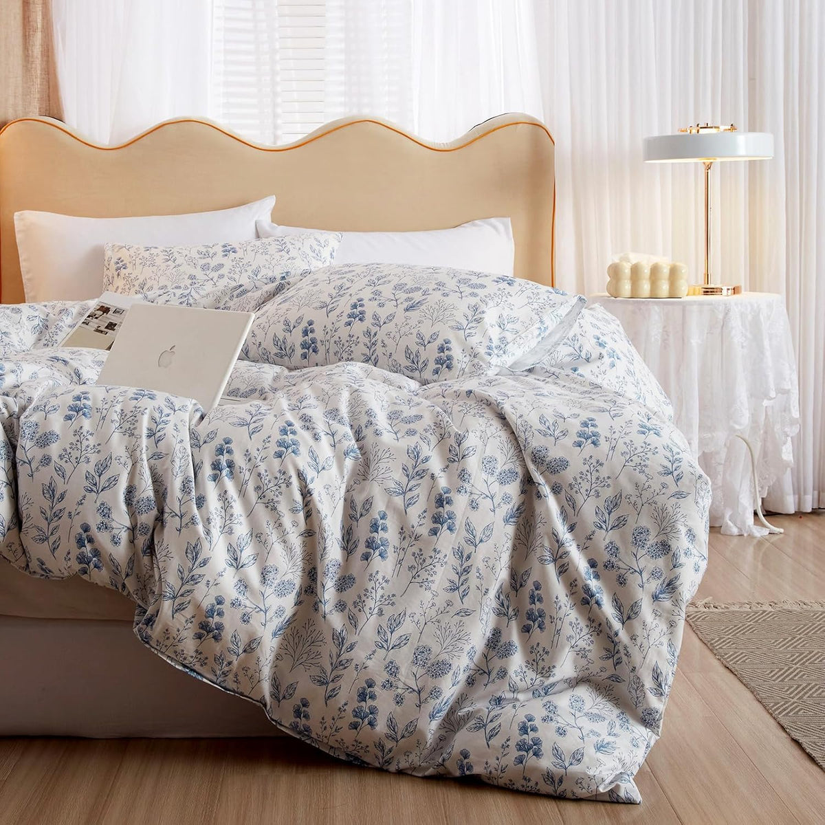 mixinni Leopard Print Queen Size Comforter Set-3 Pieces Animal Cheetah Printed Comforter Sexy Soft Fluffy Brown/Black Floral Print Bedding Set with 2 Pillowcases for All Season-Queen Size