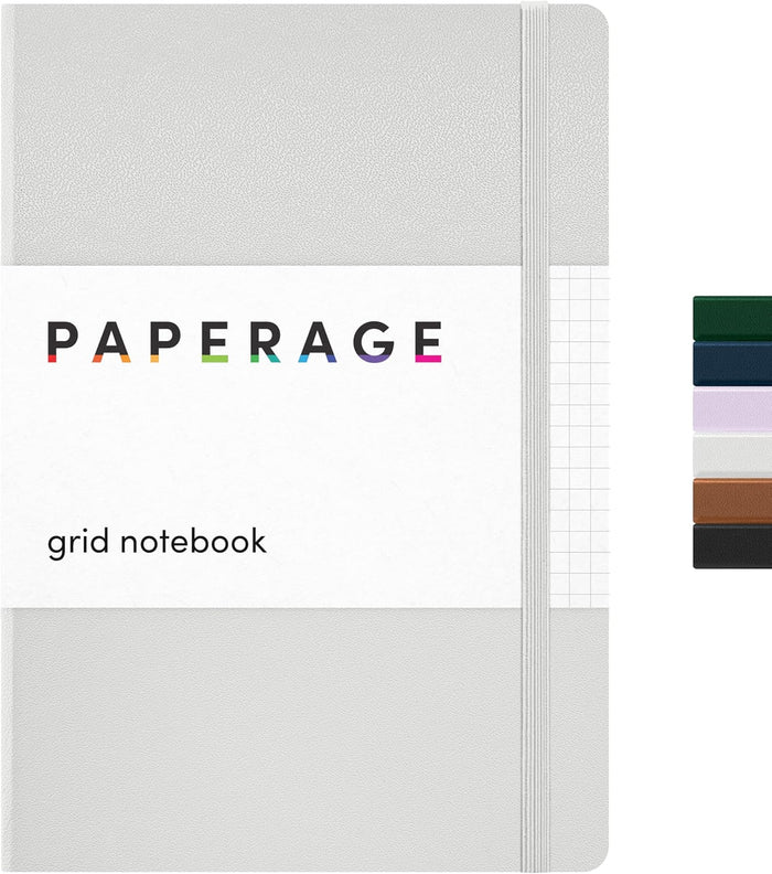 PAPERAGE Lined Journal Notebook, (Marigold), 160 Pages, Medium 5.6 in x 8 in - 100 GSM Thick Paper – Hardcover Journaling Notebook for Work, School & Note Taking