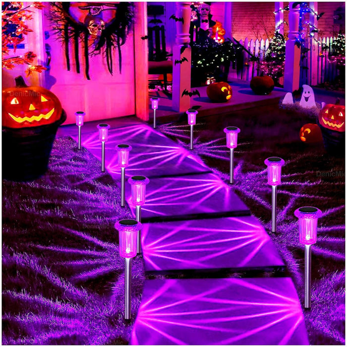 DenicMic Solar Lights LED Waterproof Pathway Lights