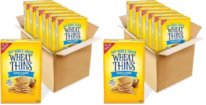 Wheat Thins Original Snacks, Whole Grain Wheat Crackers, Holiday Snack Crackers, Party Size, 20 oz Box