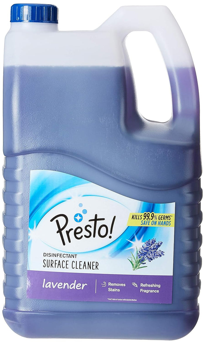 Amazon Brand - Presto! Professional Disinfectant Floor & Surface Cleaner | Citrus | 10 Litre | Kills 99.9% Germs