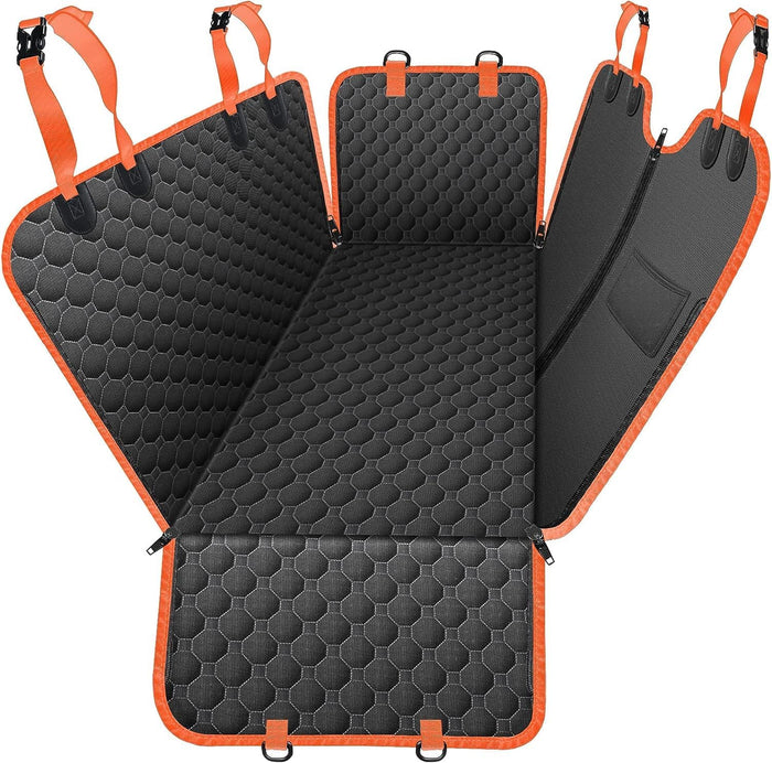 Mancro Dog Car Seat Cover for Back Seat, 2025 Upgraded 600D Heavy Duty Waterproof & Scratch-Resistant Dog Hammock for Car, Back Seat Pet Cover for Dogs with Sedan, Trucks and SUVs, Standard, Black