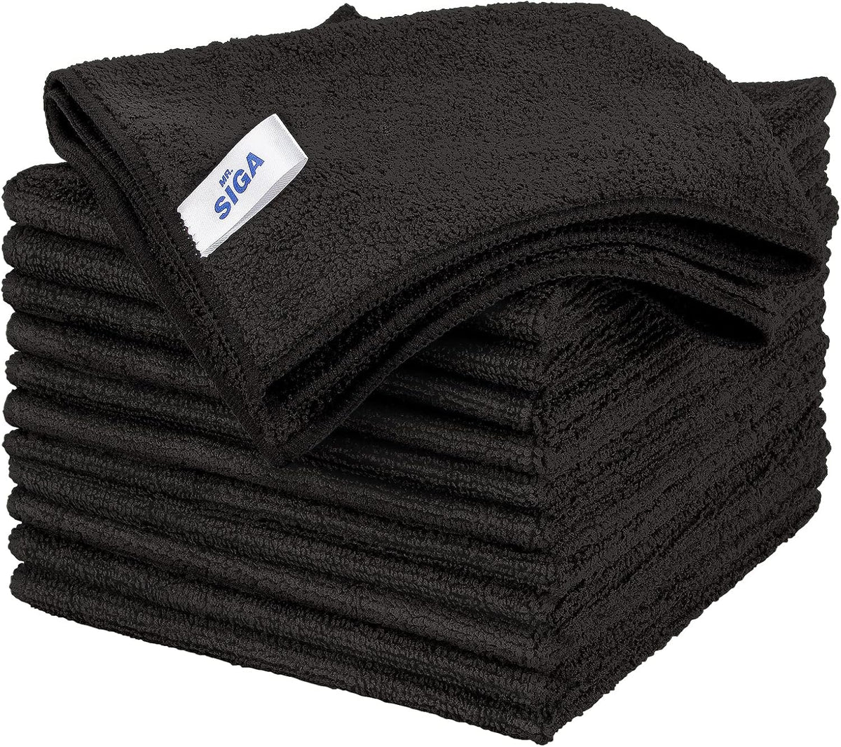 MR.SIGA Microfiber Cleaning Cloth,Pack of 12,Size:12.6" x 12.6"