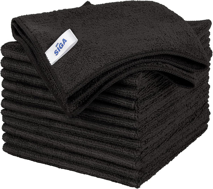 MR.SIGA Microfiber Cleaning Cloth,Pack of 12,Size:12.6" x 12.6"