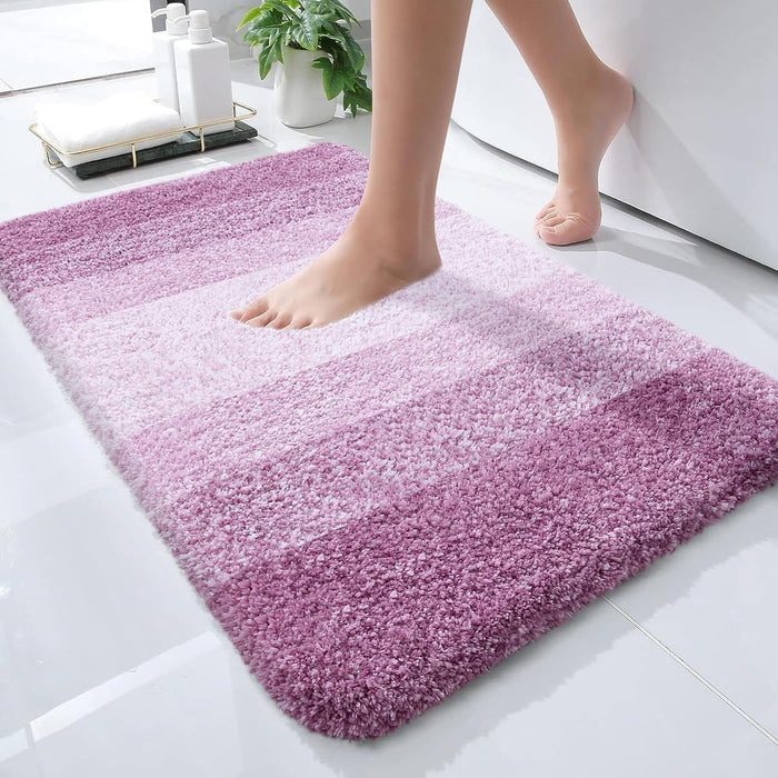 OLANLY Bathroom Rugs Mat Extra Soft Absorbent Quick Dry Machine Washable