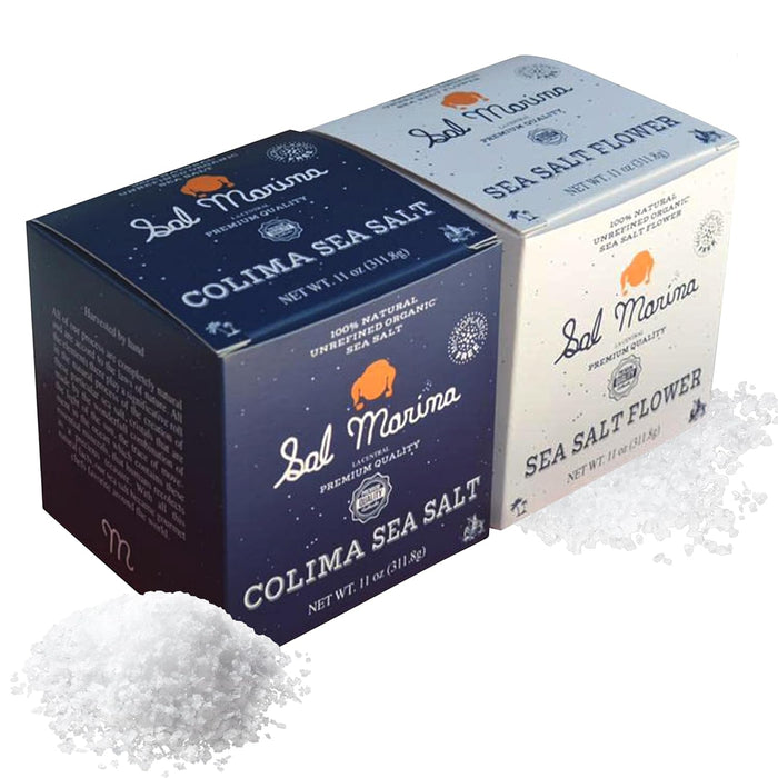 SAL MARINA | Unrefined Colima Sea Salt 9lbs | Kosher Salt 100% Natural - Vegan Gluten Free Organic Table Salt Seasoning Food