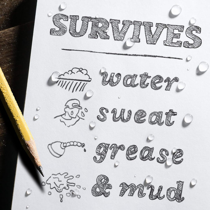 Rite in The Rain Weatherproof EMS Notebook, 3" x 5", Yellow Cover, Vital Stats Pages (No. 112)