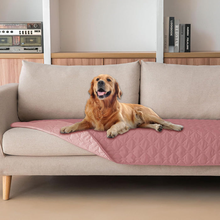 gogobunny 3X Stronger Waterproof Pet Blanket, Scratch Proof Furniture Protector for Dogs Cats, Reversible Cover 30x70 Inch, Dark Grey/Light Grey