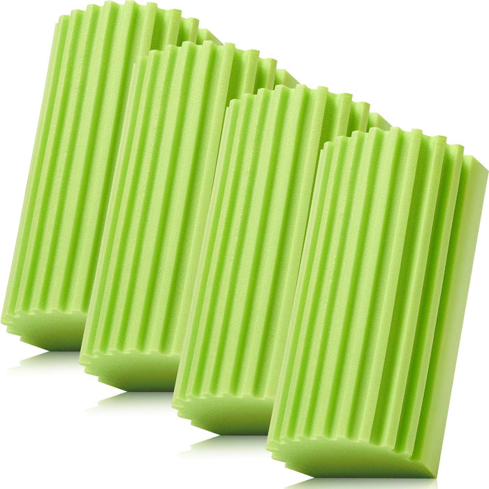 8 Pack Damp Dusting Sponge Duster, Grey Dust Cleaning Sponge, Reusable Household Cleaning Sponge Tool for Blinds, floorboards, Fan Blades, Vents, Glass, Railings, Mirrors