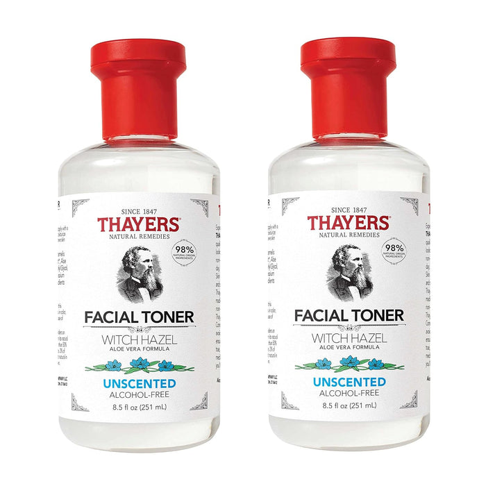 THAYERS Alcohol-Free Rose Petal Witch Hazel Facial Toner for Glowing Skin, Soothing, Hydrating, Refreshing Toner for All Skin Types, 12oz (Packaging May Vary)