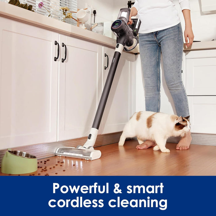 Tineco Pure ONE S11 Cordless Vacuum Cleaner, Smart Stick Handheld Cleaner Strong Suction & Lightweight, Cordless Handheld Vacuum Deep Clean Hair, Hard Floor, Carpet, Car (Pure ONE S11 Grey)