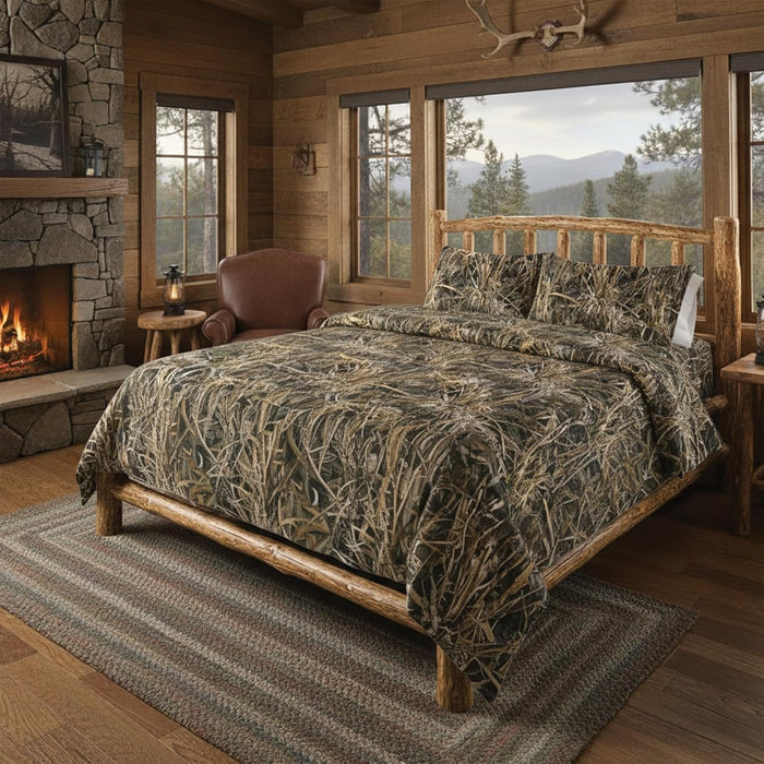 Northwest Realtree 5-Piece Full Size Bed in a Bag Set, 1 Comforter, 1 Fitted Sheet, 1 Flat Sheet, 2 Pillowcases, All Seasons Bedding, APX Camo