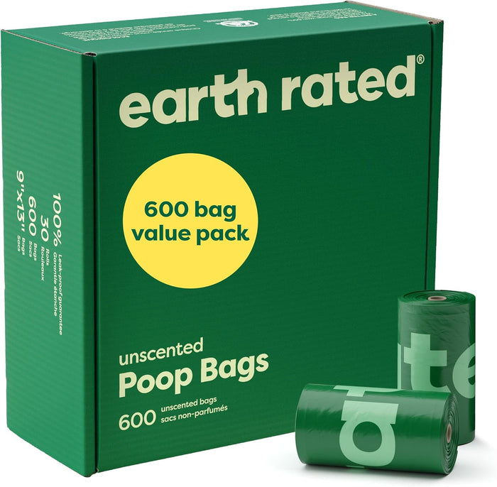 Earth Rated Poop Bags for Dogs, Guaranteed Leak Proof and Extra Thick Waste Bag Refill Rolls, Lavender Scented, 270 Bags
