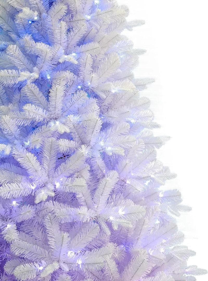 7.5 Foot Arctic Starburst Pine Pre-lit Artificial Tree (56" Diameter) with App-Based Lighting Controls, Storage Bag Included