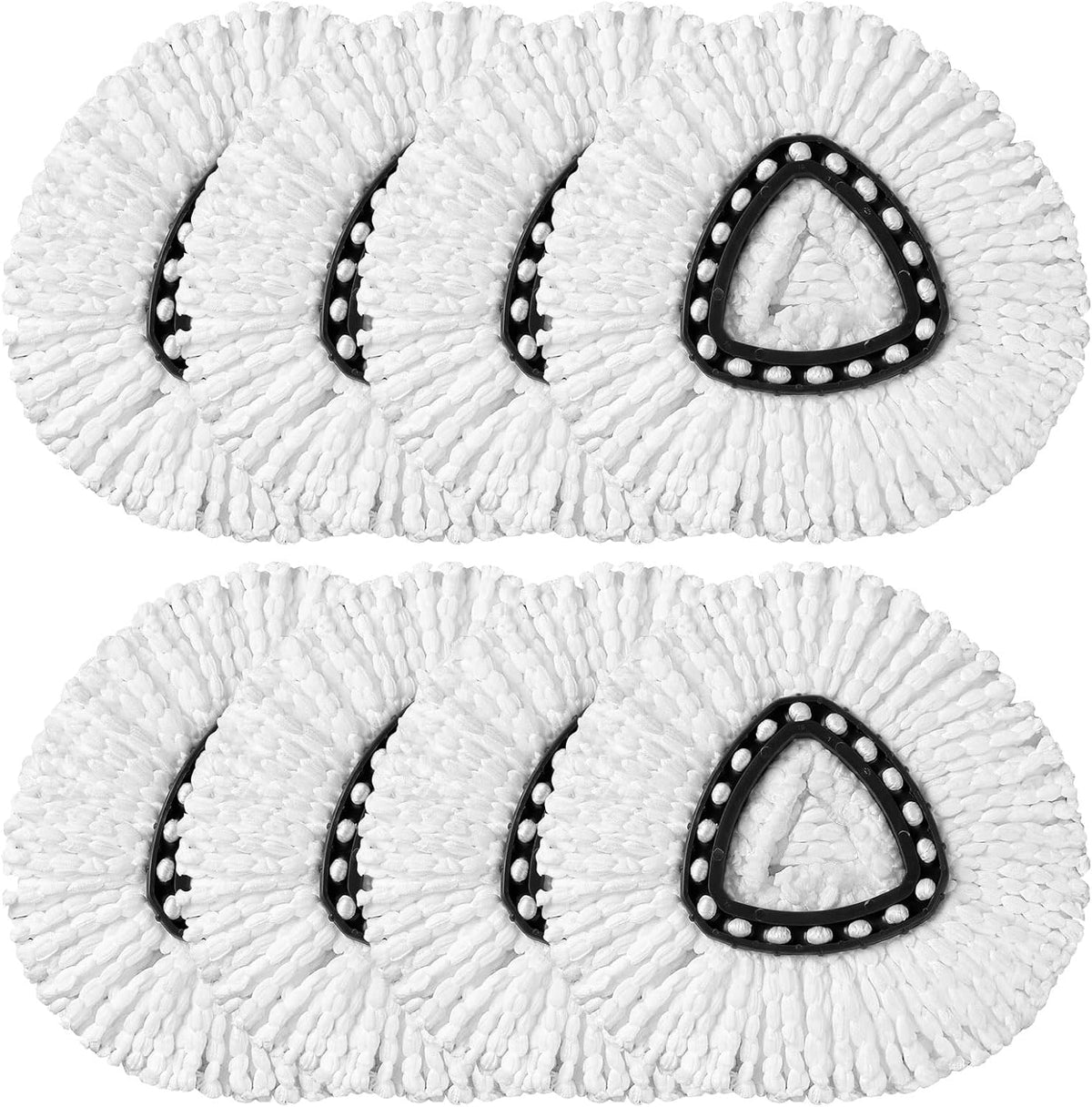 HOMEXCEL Mop Replacement Heads Compatible with O-Cedar EasyWring Spin Mops 3 Pack-Washable Microfiber Spin Head Refills-Easy Cleaning Mop Head Replacement