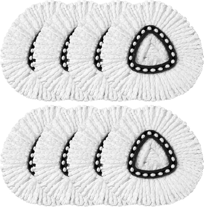 HOMEXCEL Mop Replacement Heads Compatible with O-Cedar EasyWring Spin Mops 3 Pack-Washable Microfiber Spin Head Refills-Easy Cleaning Mop Head Replacement