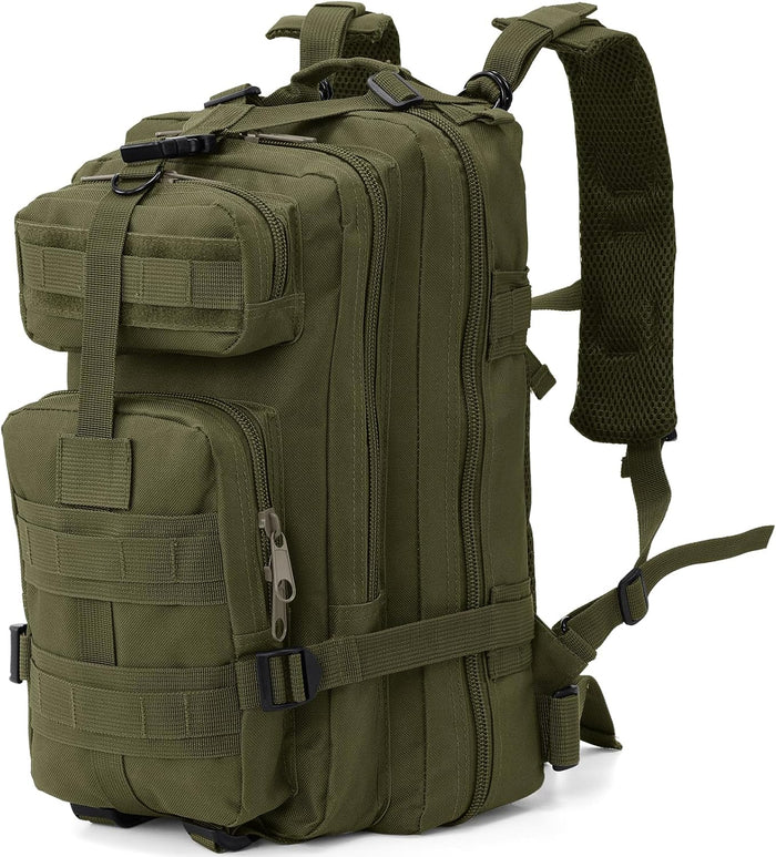 Small Military Tactical Backpack, 30L Tactical Assault Bag for Men, Army Assault Rucksack GYM Hiking Backpack Bug Out Bag Khaki