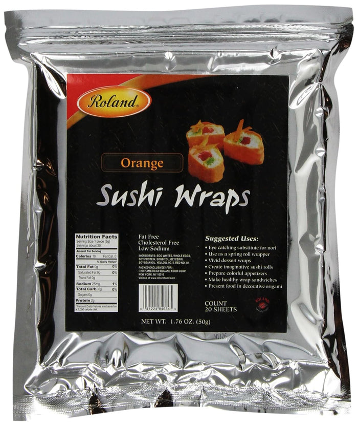Roland Foods Sesame Sushi Wrap, Sourced in the USA, 20-Count Package