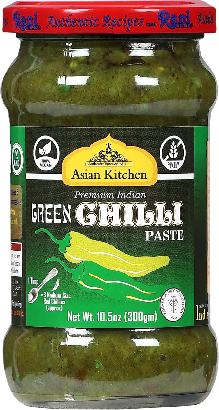 Asian Kitchen Red Chilli Cooking Paste 10.58oz (300g) Glass Jar ~ Vegan | Gluten Free | NON-GMO | No Colors | Indian Origin