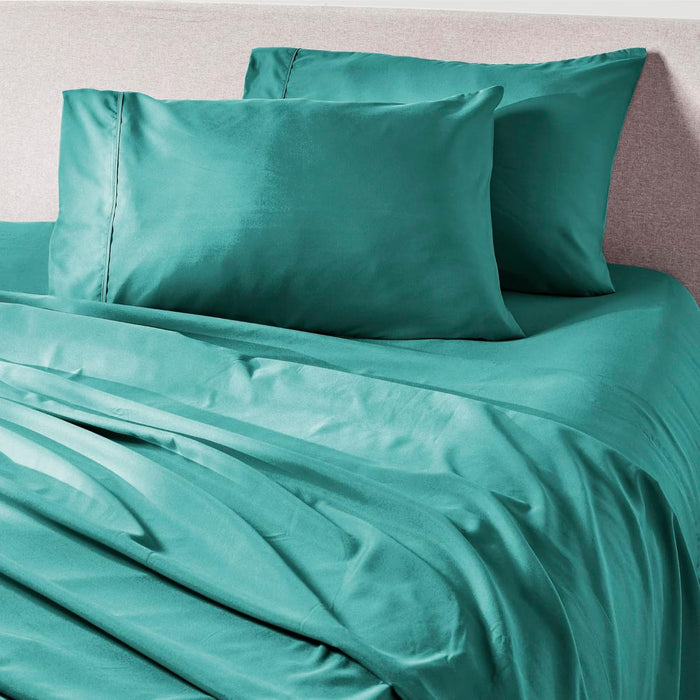 PeachSkinSheets Sage Green Sheet Set - 1500tc Level of Softness - Extra Soft Cooling Sheets for Hot Sleepers and Night Sweats - Queen Size