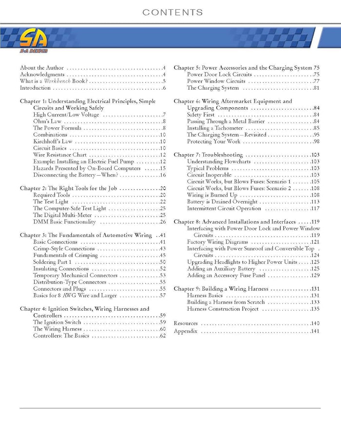 Automotive Wiring and Electrical Systems (Workbench Series)