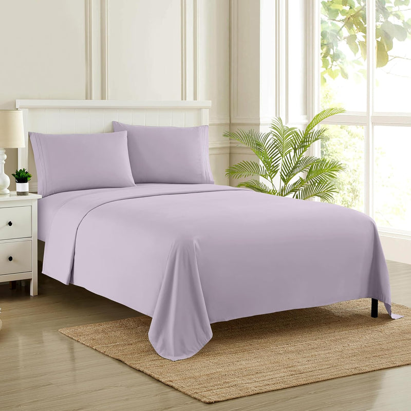 Full Size Sheet Sets - Breathable Luxury Sheets with Full Elastic & Secure Corner Straps Built In - 1800 Supreme Collection Extra Soft Deep Pocket Bedding Set, Sheet Set, Full, Red