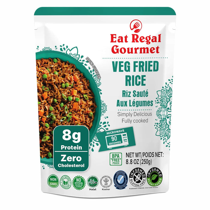 Eat Regal Tikka Masala Pack of 6, 8.8 Ounce, Ready to Eat in 90 Sec | 100% Natural Ingredients | precooked rice | Ready Rice | Microwavable | Side Dish