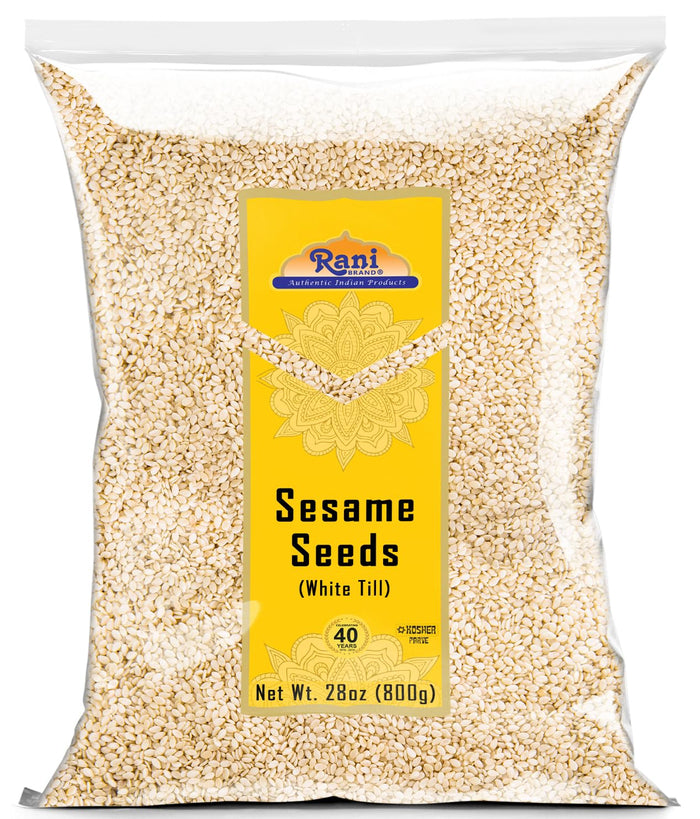 Rani Sesame Seeds Whole Brown, Raw (Till) 14oz (400gm) ~ All Natural | Gluten Friendly | NON-GMO | Kosher | Vegan | Indian Origin