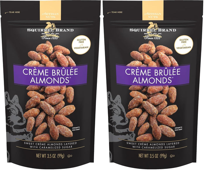 Squirrel Brand Sweet Brown Butter Cashews, 3.5 Ounces Resealable Bag, Gluten Free, Vegetarian