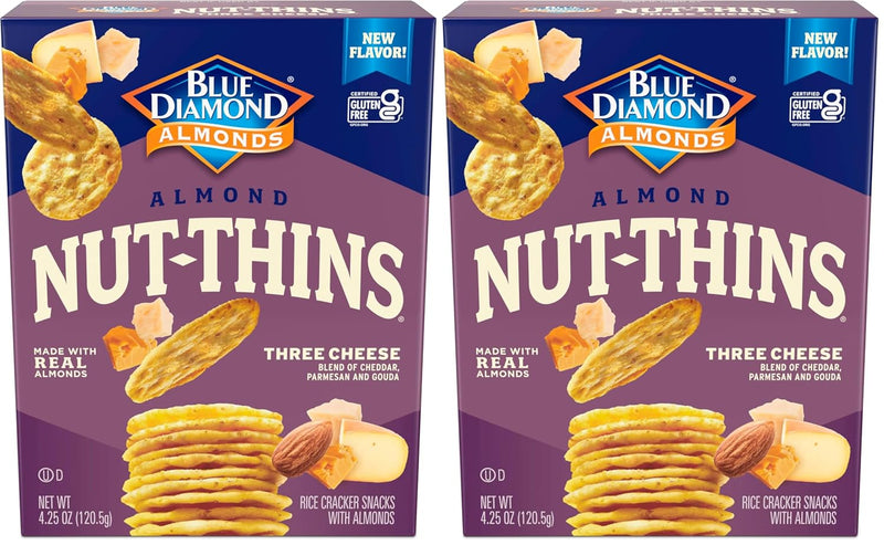 Blue Diamond Almonds Nut Thins, Cheddar Cheese, 4.25 Oz