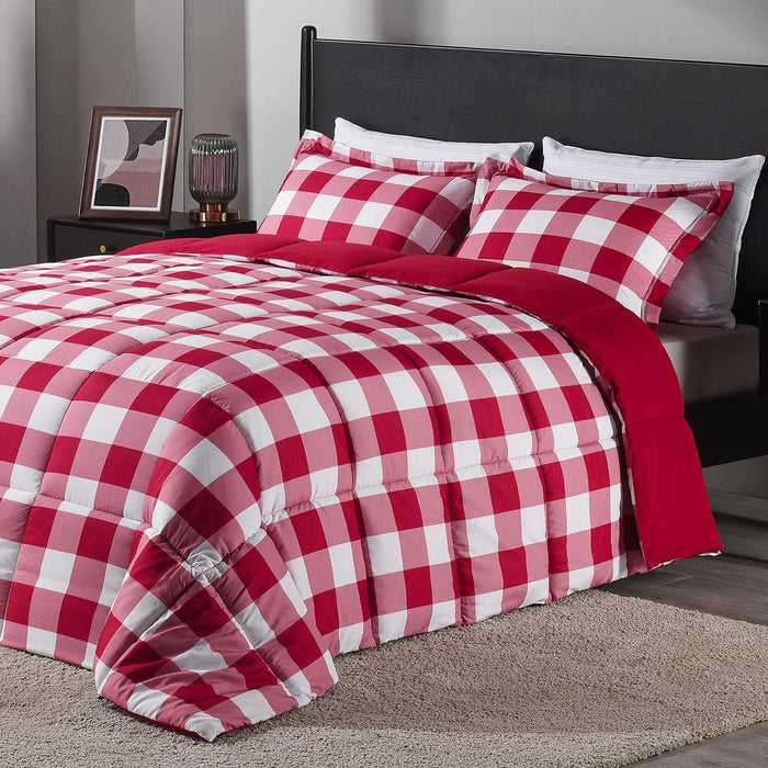 downluxe Twin Comforter Set - Blue and Sapphire Twin Comforter, Soft Bedding Sets for All Seasons -2 Pieces - 1 Comforter (66"x92") and 1 Pillow Sham(20"x26")