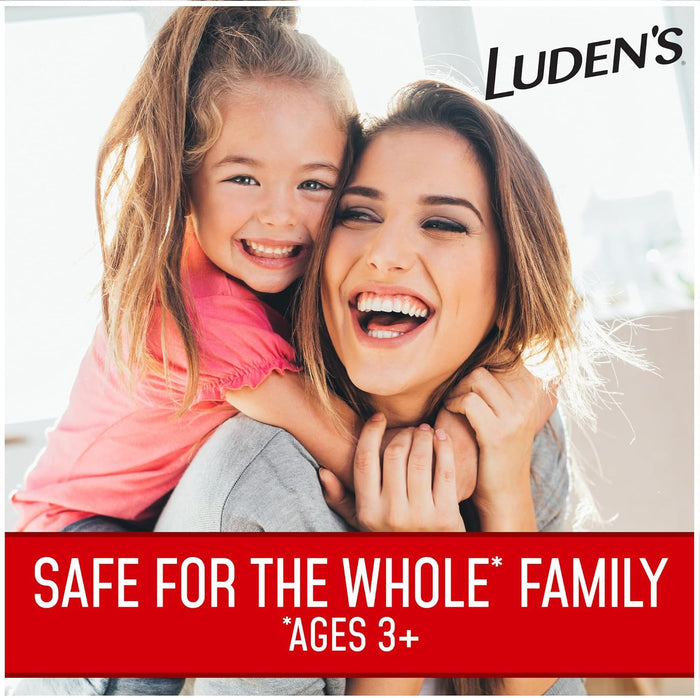 Luden's Sore Throat Relief Lozenges for Minor Everyday Irritation & Dry Mouth, Wild Cherry Flavored Drops, 30 Count