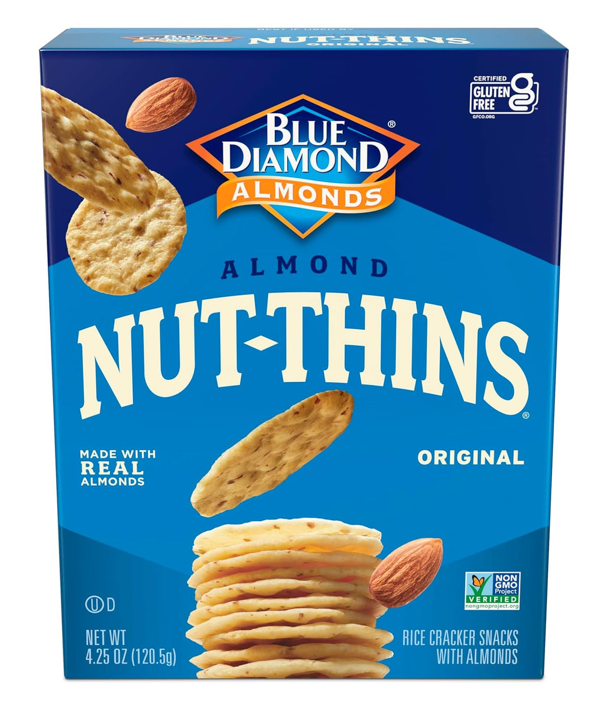 Blue Diamond Almonds Nut Thins, Cheddar Cheese, 4.25 Oz