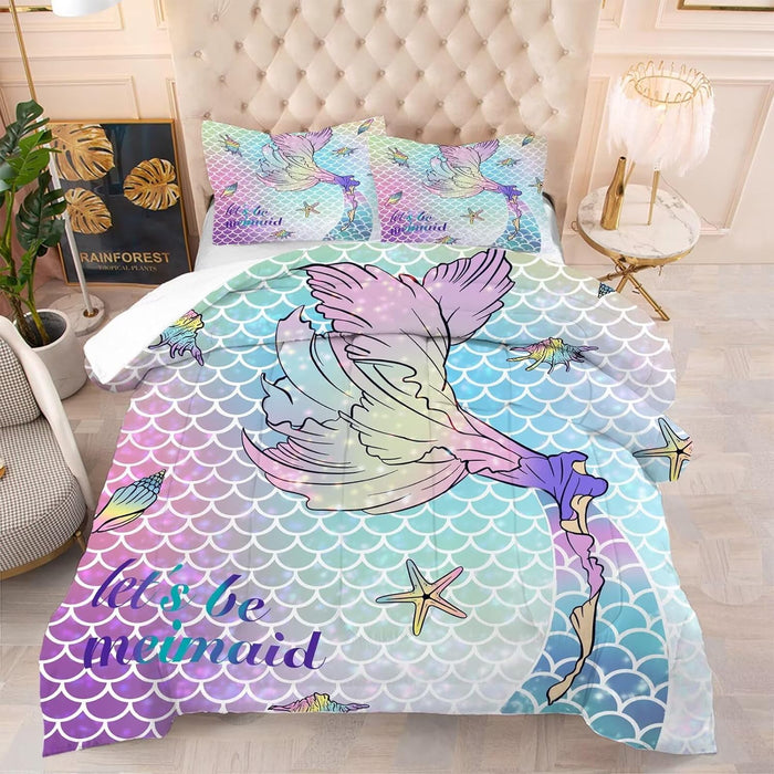 kxry Merry Christmas Comforter Set Santa Claus Deer Christmas Tree Galaxy Red Bedding Quilt King Size for Girls Boys Kids 1 Comforter + 2 Pillow Cases