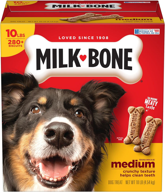 Milk-Bone Original Dog Treats Biscuits for Medium Dogs, 24 Ounces (Packaging May Vary)