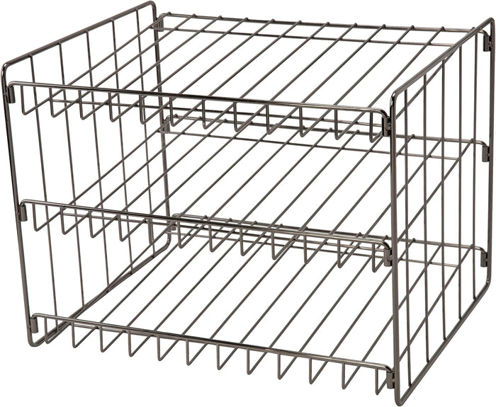 Kitchen Details 3 Tier Can Organizer | Canned Food Storage Rack | Kitchen Cabinet and Pantry Organization | Holds 36 Cans | Space Saving | Chrome