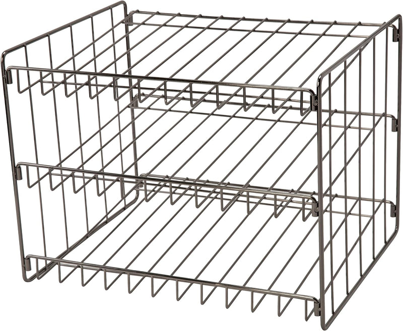 Kitchen Details 3 Tier Can Organizer | Canned Food Storage Rack | Kitchen Cabinet and Pantry Organization | Holds 36 Cans | Space Saving | Chrome