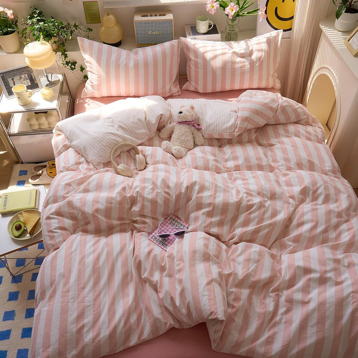 Pink Floral Duvet Cover Twin XL White Lace-Trimmed Comforter Cover Twin XL Boho Farmhouse Soft Washed Microfiber Duvet Cover Set with 2 Pillow Cases Cute Bedding Set for Girls Duvet Protector