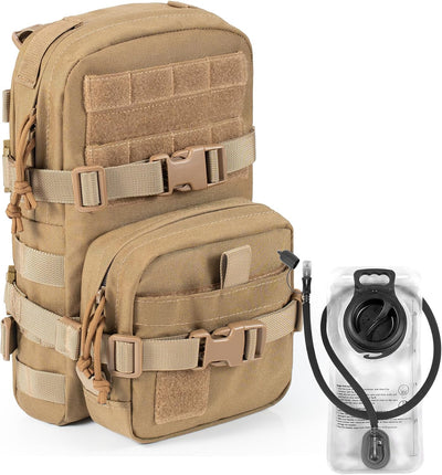 Tactical Small MOLLE Hydration Pack Outdoor Water Bladder Carrier Pack for Vest Backpack