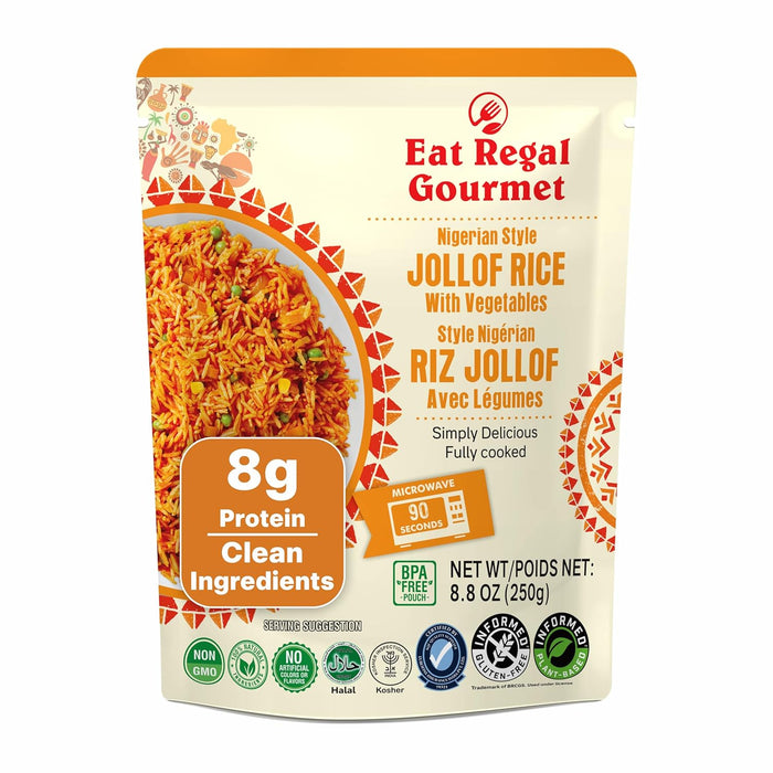 Eat Regal Tikka Masala Pack of 6, 8.8 Ounce, Ready to Eat in 90 Sec | 100% Natural Ingredients | precooked rice | Ready Rice | Microwavable | Side Dish