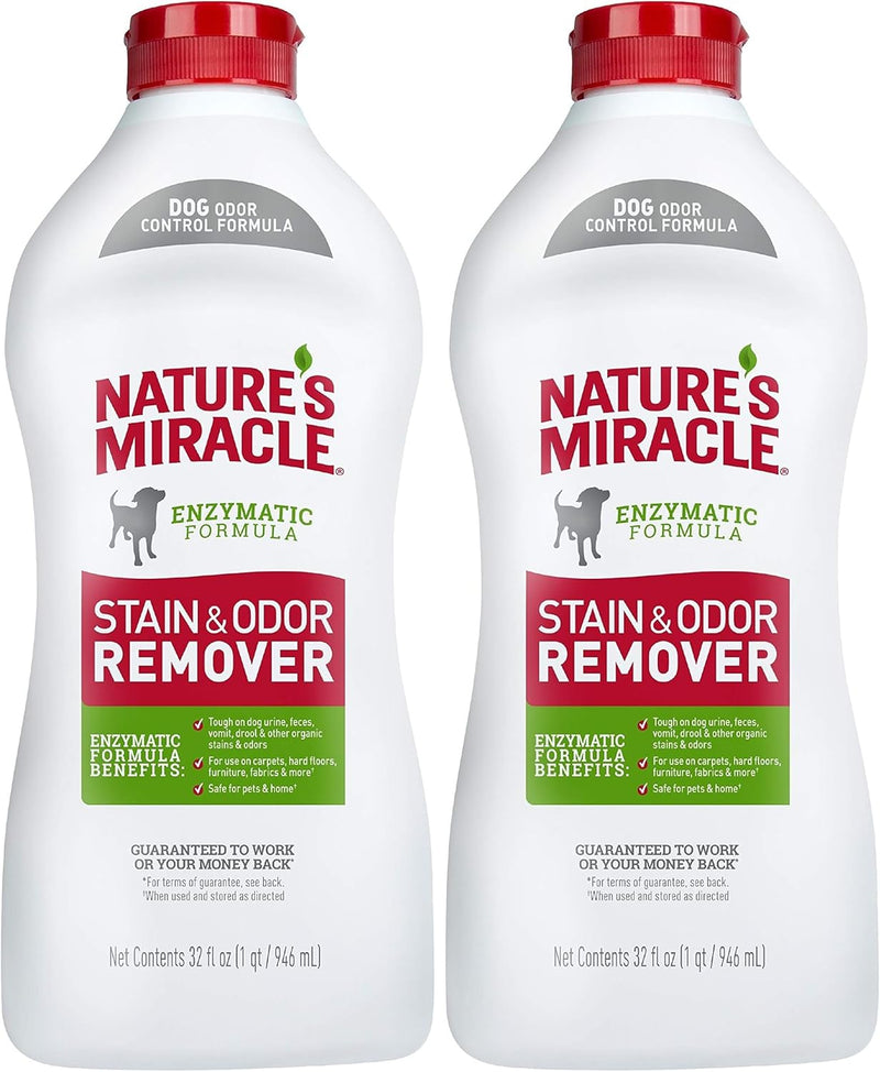 Nature’s Miracle Stain and Odor Remover Dog, 32 Ounces, Everyday Mess Enzymatic Odor Control Formula