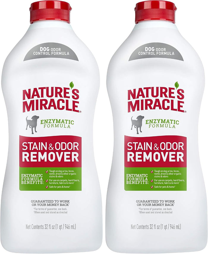 Nature’s Miracle Stain and Odor Remover Dog, 32 Ounces, Everyday Mess Enzymatic Odor Control Formula