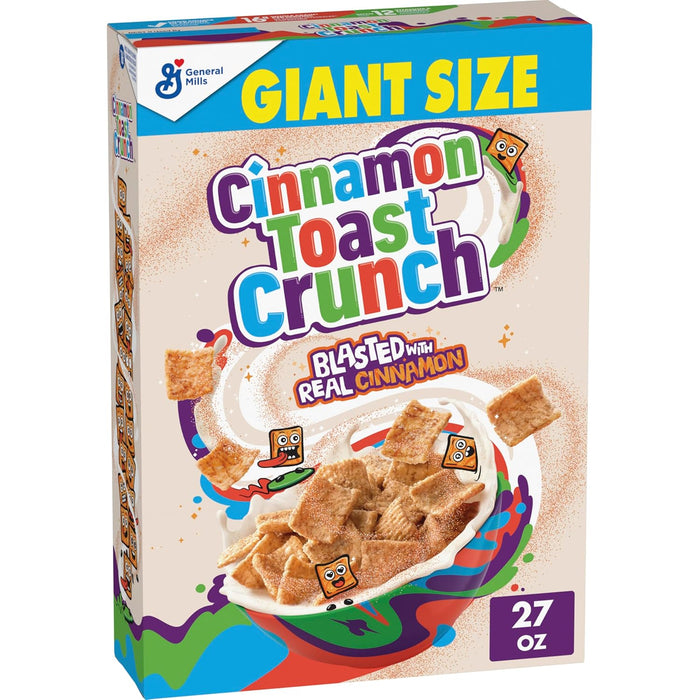 Cinnamon Toast Crunch Breakfast Cereal, Crispy Cinnamon Cereal, 12 oz