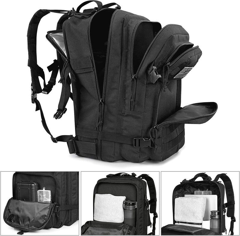 G4Free 50L Tactical Backpack 3 Day Assault Pack Outdoor Bug Out Bag Military Style for Trekking Camping Fishing Hiking
