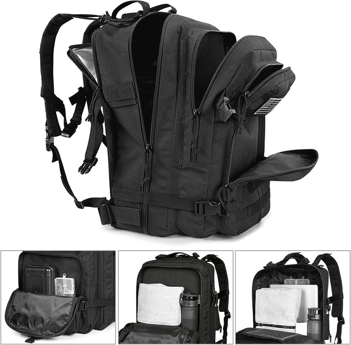 G4Free 50L Tactical Backpack 3 Day Assault Pack Outdoor Bug Out Bag Military Style for Trekking Camping Fishing Hiking