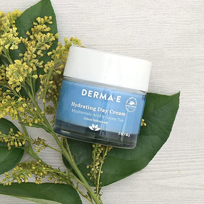 Derma E Ultra Hydrating Day & Night Cream Set – Moisturizer Duo with Hyaluronic Acid, Squalane & Ceramides for Nourished, Replenished Skin – Gentle Daily and Overnight Facial Care
