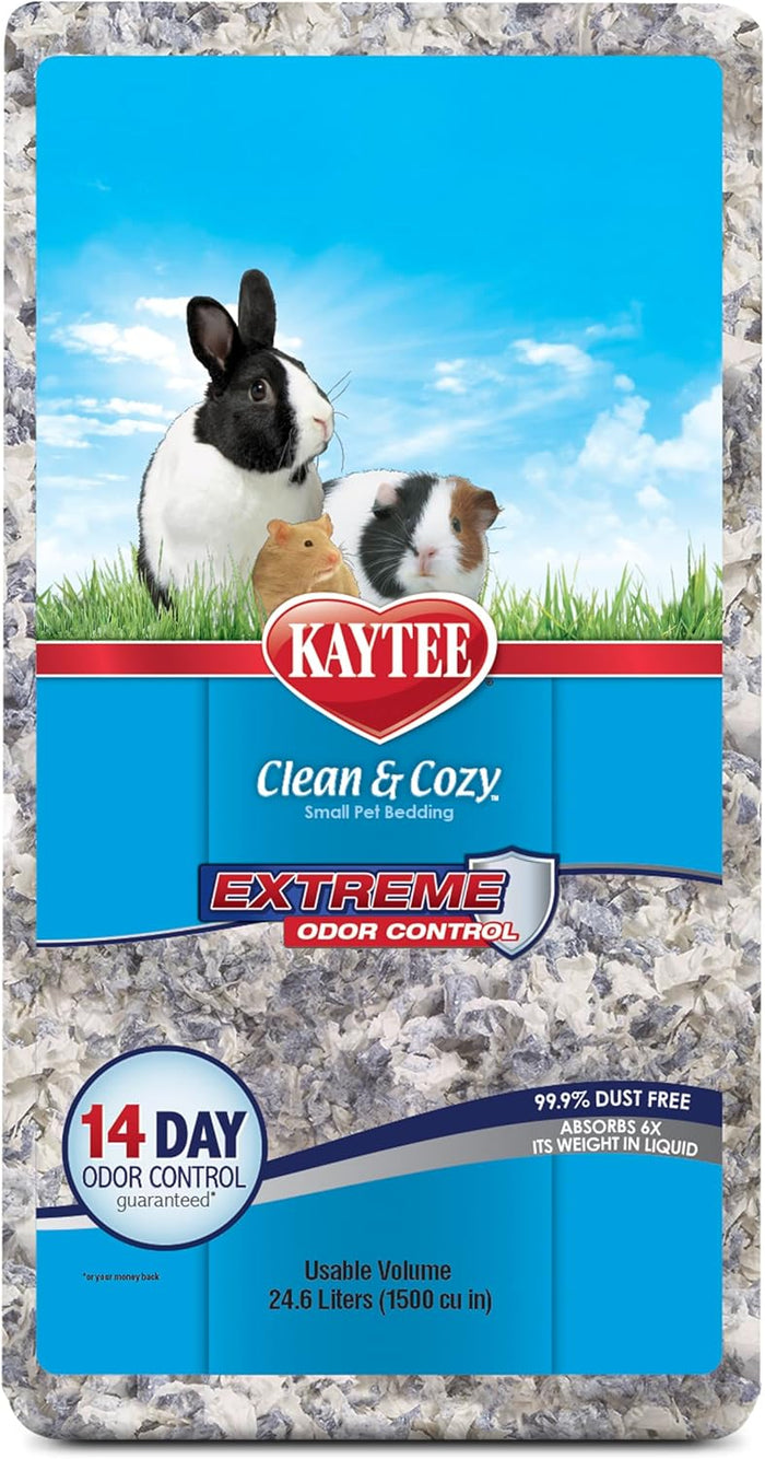Kaytee Clean & Cozy Extreme Odor Control Bedding, Made for Small Animals, 40 Liters