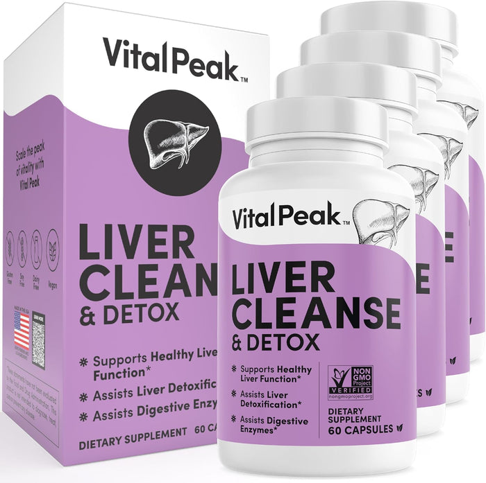 Liver Cleanse Detox & Repair - Liver Health Support Supplement - with Milk Thistle, Berberine, Beet Root Powder, Turmeric, Ginger, Dandelion Root, Artichoke, Grape Seed Extract & More - 60 Capsules