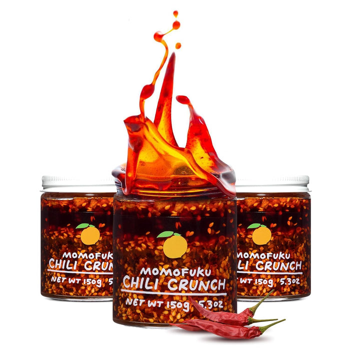 Momofuku Chili Crunch by David Chang, (5.5 Ounces), Chili Oil with Crunchy Garlic and Shallots, Spicy Chili Crisp